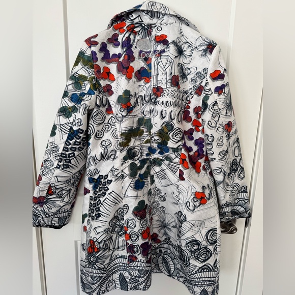 Desigual Women's Spring/Fall Trench Coat - Picture 2 of 4